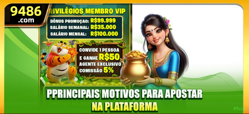 Bônus e prêmios 89vip